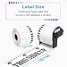 MarkDomain DK-2205 Compatible with Brother DK2205 (2.4 in X 100 Ft) Label Maker Tape Use with QL-800 QL 600 810W 820nwb Printer - 8 Continuous White Paper Rolls + 1 Frame