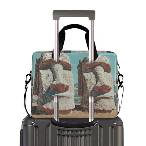 Bolso tipo maletín para laptop con estampado isla de Pascua miniatura 4