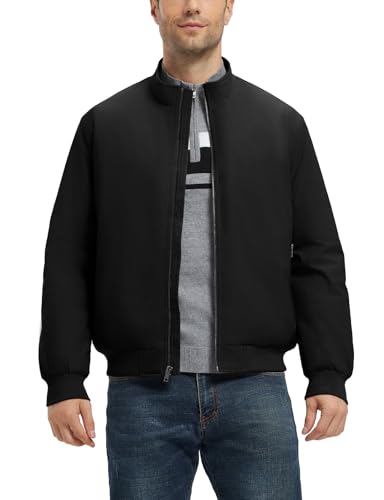 Rdruko Men's Winter Lightweight Bomber Jackets Windbreaker Golf Casual Fall Water Resistant Stylish Quilted Coat2