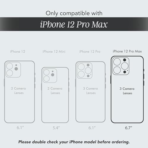 Image of COCOMII Rectangle for iPhone 12 Pro Max Case, Amber Tortoiseshell