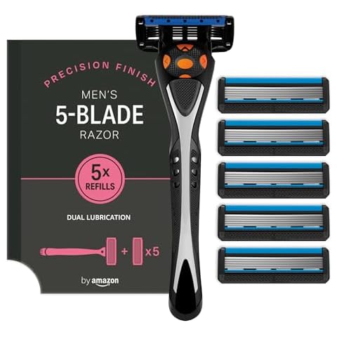 by Amazon Men's 5 Blade Razor Set Cover
