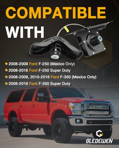 Image of Spare Tire Mount, Compatible with 2008-2016 Ford F250 F350, Super Duty, Spare Tire Carrier under Frame, Spare 5th Tire Winch with Offset Cable, Replaces# 7C3Z1A131A, 7C3Z1A131AJ, BC3Z1A131A, 924-539