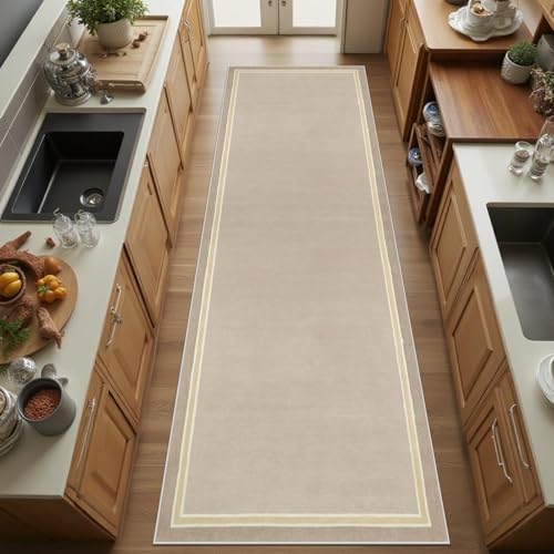 EWQSDFV Alfombra Pasillo Antideslizante, Lavable Lavadora Tapetes Larga Cocina 60 x 450 cm Alfombras De Pasillo Largas Alfombra Da Cocina Alfombra Entrada para Puerta Interior Lavadero Comedor Salón