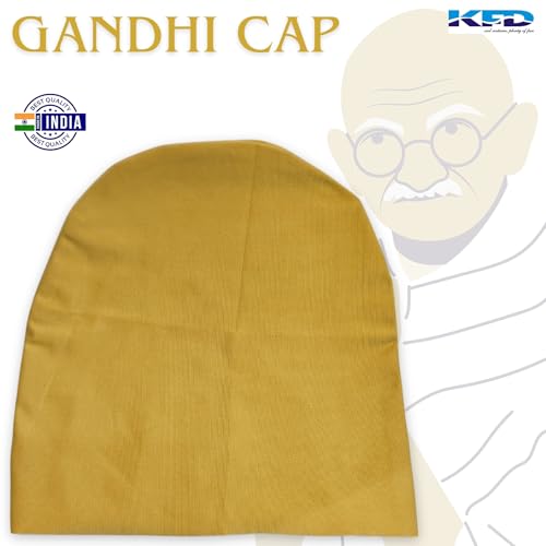 Image of Kaku Fancy Dresses Gandhi Ji Wig Set, White Bald Cap for Kids | Fancy Dress Accessory for School Plays & Themed Events - Freesize