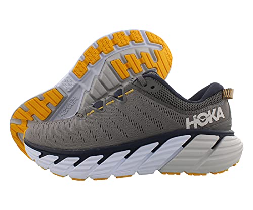 HOKA ONE ONE Gaviota 3 Mens Shoes Size 12, Color: Charcoal Gray/Ombre Blue