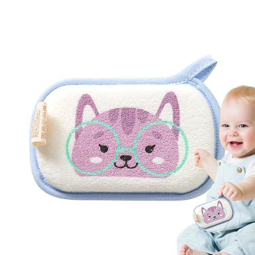 Esponja para el baño del bebé,Esponja para el baño del bebé | Linda esponja de baño absorbente para - Esponja de baño multiusos para, juguetes de baño para bebés, niños y niñas