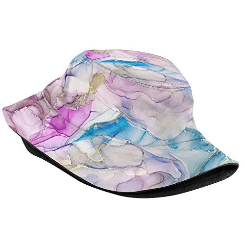 Image of Retro Jamaica Bucket Hat for Adult Fashion Doughnut Print Hat Travel Packable Sun Cap Outdoor Hat for Women and Men