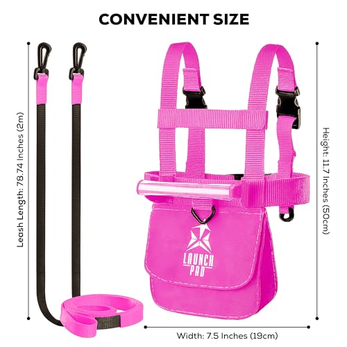 image for Launch Pad Toddler Ski Harness with Leash - Ski Harness for Kids w/ 7'