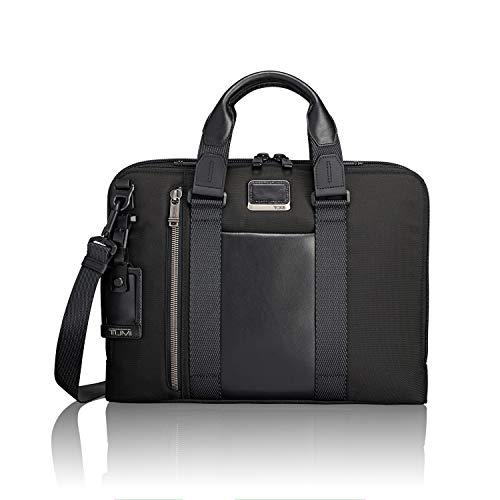 Tumi Men's Alpha Bravo Aviano Slim Brief, Black