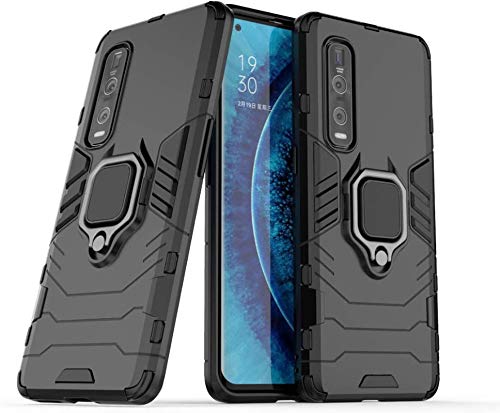 FitSmart Protective Rugged Hybrid Robot Armor Hard Back Cover Kickstand Case for Oppo Find X2 - Black (B08DV66QR9) Amazon Price History, Amazon Price Tracker
