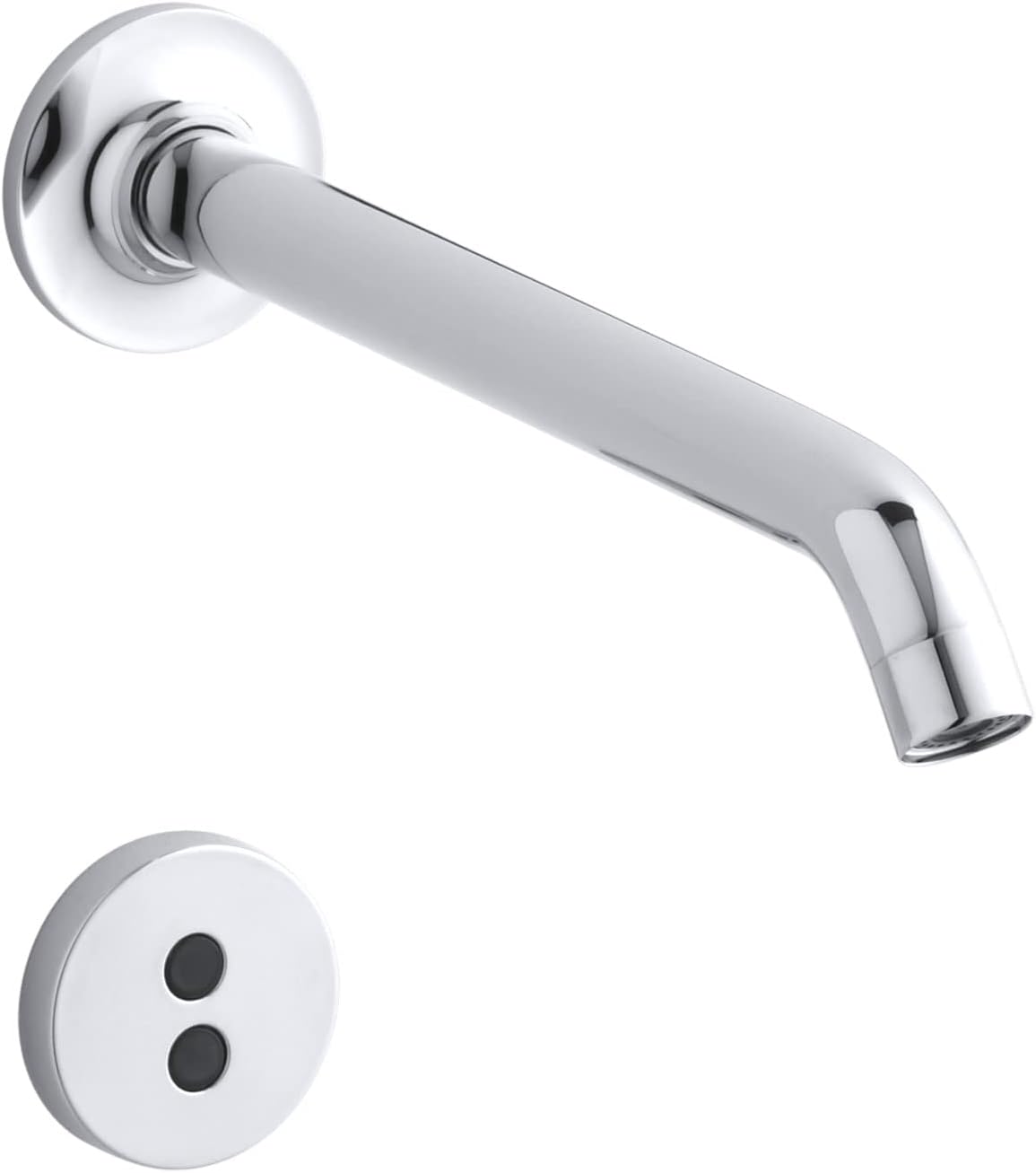 Purist® Wall-mount touchless faucet trim with Insight™ technology and 8-1/4" 35-degree spout, requires valve