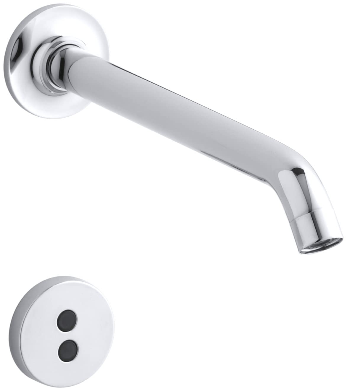 KOHLER Purist - Miscelatore a parete con beccuccio da 8 mm con tecnologia Insight, K-T11837-CP