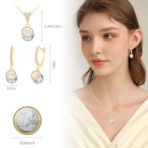 Conjunto de Plata 925 con Circonitas Blancas Elegante para Mujer 2