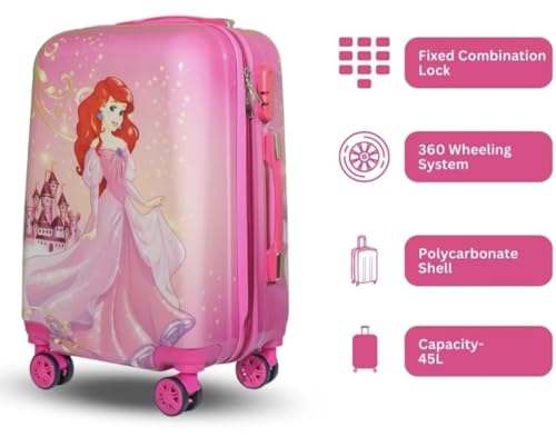 Image of ADSON PC Kids Trolley 360 Rotating Luggage 360 Wheels Non-Breakable Exclusive Edition 20 Inch Kids Hardsided Suitcase with 4 Wheels, 360 Wheel Travel Trolley Bag