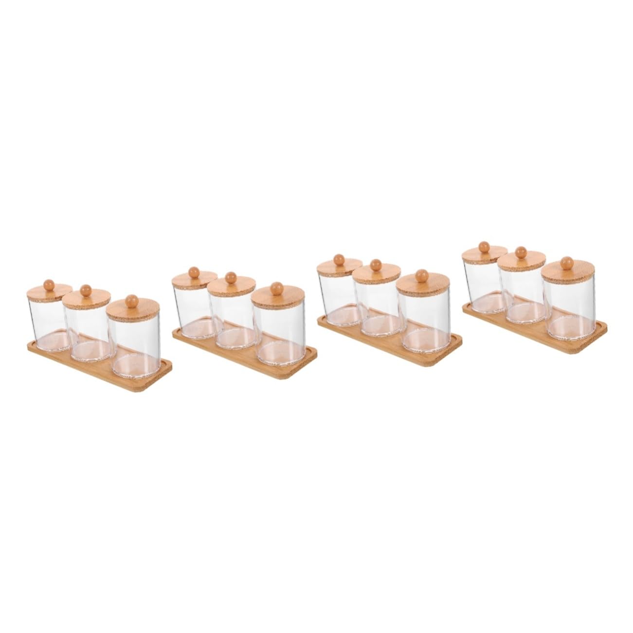 Caja de almacenamiento de maquillaje PRETYZOOM para solucionar el desorden de algodón y bastoncillos