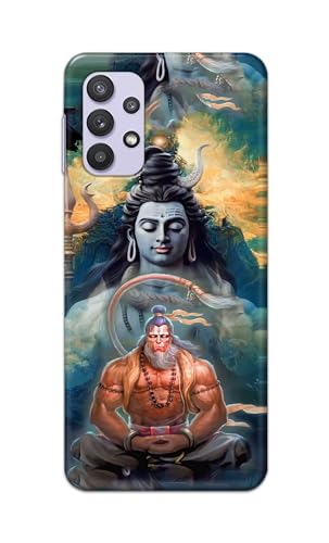 Image of PRINTFIDAA Printed Hard Back Cover Case for Samsung Galaxy M32 5G | Samsung Galaxy A32 5G Back Cover (Lord Shiva and Hanuma) -112