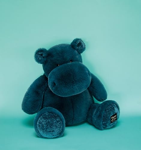 Peluche Hippopotame Bleu 40 Cm Histoire d'Ours Cadeau de Naissance Idéal