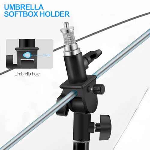 image for EarZoom U-Shape Camera Flash 180°Swivel Mount Bracket with Standard 1