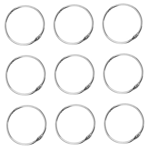 BESTYASH 12Pcs Curtain Rings Shower Curtain Resistant Silver Finish Stylish Home Decor Accessories for Curtains and Drapery