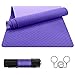 EgoIggo Yogamatte rutschfest Fitnessmatte Gymnastikmatte Sportmatte, Geruchlose Yoga Matte Faltbar Dicker, Trainingsmatte Übungsmatte mit Tragegurt/Tasche für Joga Pilates Heimtraining 183x61x0.6cm