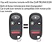 KeylessOption Keyless Entry Remote Control Bike Key Fob Clicker for Honda Goldwing Gold Wing GL1800 GL 1800 Motorcycle 2001-2010