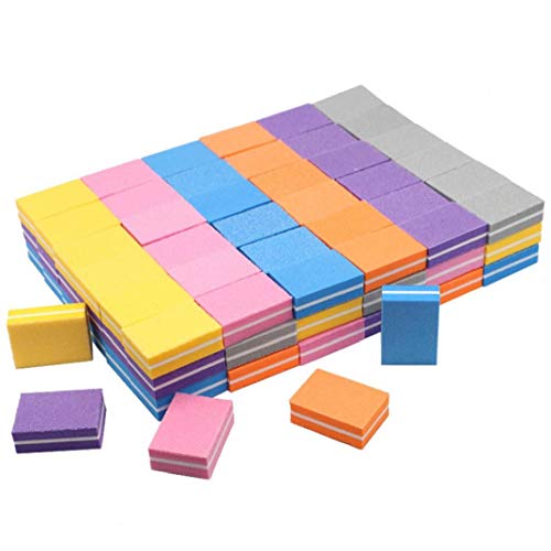 Onsinic 20pcs / Set Mini Feile Buffer Schwamm Nagelpolierblöcke Kleine Tragbare Dateien Lima Nagel-polier Maniküre… – Bild 5