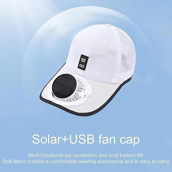 Gorra de Béisbol con Ventilador Solar para Hombre miniatura 2