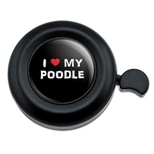 GRAPHICS & MORE I Love My Poodle Stylish Bicycle Handlebar Bike Bell