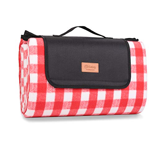 Sekey 200 X 200 cm Manta de Picnic Impermeable, Manta de Camping Plegable, Resistente al Agua y a la Arena, Manta de Playa para Camping, Jardín, Parque