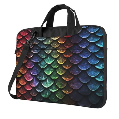 Bolso Tote para Laptop Dragon Scale unisex 14 pulgadas miniatura 1