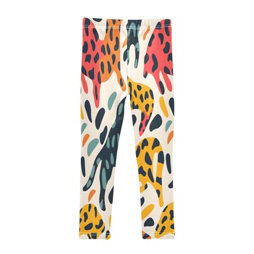 Toddler Girls Leggings Printed Yoga Pants Leggings Leopard Print Wild Animal for Kids2