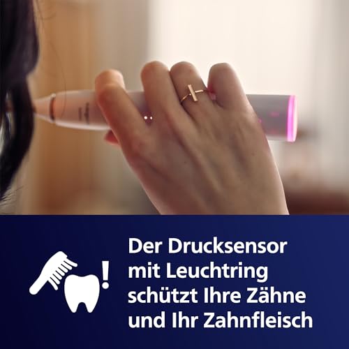 Philips Sonicare DiamondClean Prestige 9900 – Elektrische Schallzahnbürste mit 1x A3 Premium-All-in-One-Bürstenkopf und Ladeetui in Champagner (Modell HX9992/11) – Bild 7