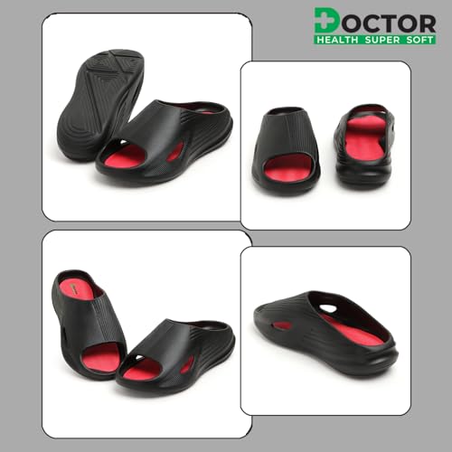 Image of DOCTOR HEALTH SUPER SOFT Orthopedic Slides for Men & Women - Anti-Skid Arch Support Slippers for Heel & Foot Pain Relief | Everyday Wear Chappal for Men