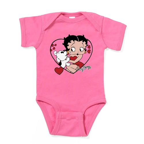 CafePress Betty Boop Pudgy Love Cute Infant Bodysuit Baby Romper Dark