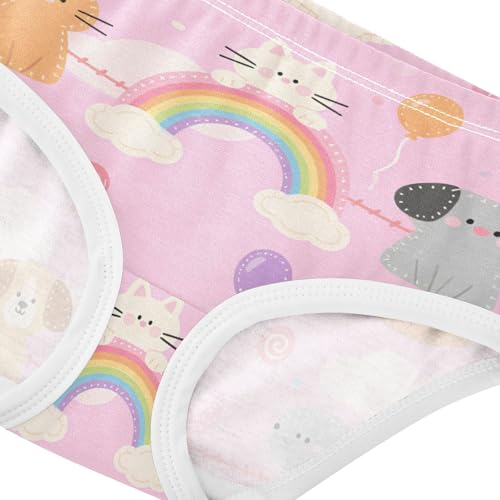 GuoChe Organic Cotton Panties Soft Panties Comfort Color for Kids in Sizes 2T,3T, 4T, 5T, 6Y and 8Y4