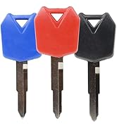 Amazon.com: gradora Motorcycle Blank Uncut Key Duplicate Key