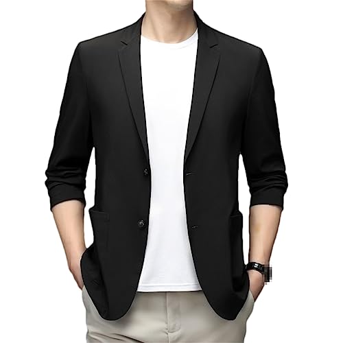 Men Ice Silk Lightweight Spring And Summer Thin Coat Mens Blazer Jacket