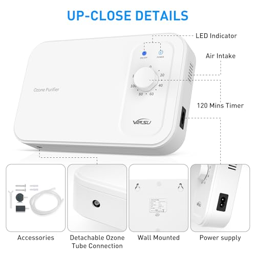 Máquina multipropósito de ozono 800mg/h portátil miniatura 7