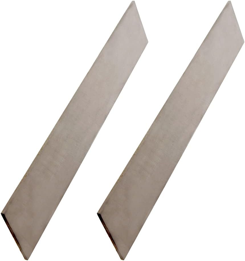 Auniwaig Lathe HSS Square Cutting Tool Bits Bar Rectangular Lathe Fly Cutter Mill Blank 2mm x 35mm x200mm 2pcs
