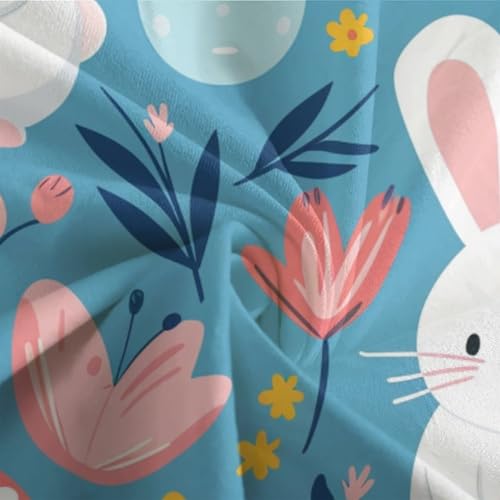 Housse de couette lapin 3D 135x200cm avec taies d'oreiller pour lit single