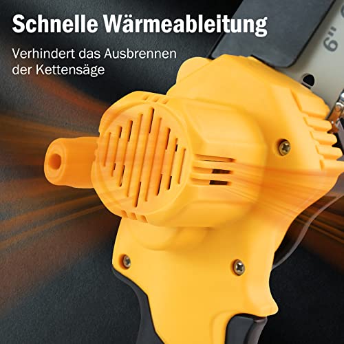 Akku Kettensäge 6 Zoll Mini motorsäge - Handkettensäge Elektrisch mit Akku & Schnittsc Handschuhe & Ladegerat für Heimischer Garten Schneiden Kleinholz – Bild 5