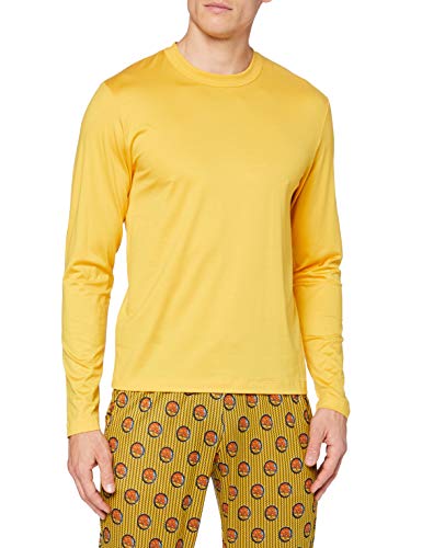 Camiseta de pijama para hombre Calida ropa de dormir cómoda de algodón transpirable