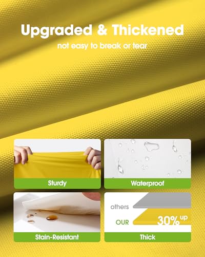 Image of Pureegg Plastic Table Cloth Disposable 8 Pack, 54 x 108 Inch Table Cloths, Easter Party, Decorative Tablecloths, Rectangle, Lemon, Pastel Plastic Cover, Leakproof & Sturdy, Yellow