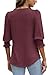 Blouses for Women Dressy Casual Womens Summer Tops 2025 Ladies Tops and Blouses Plus Size Womens Clothing Burgundy L