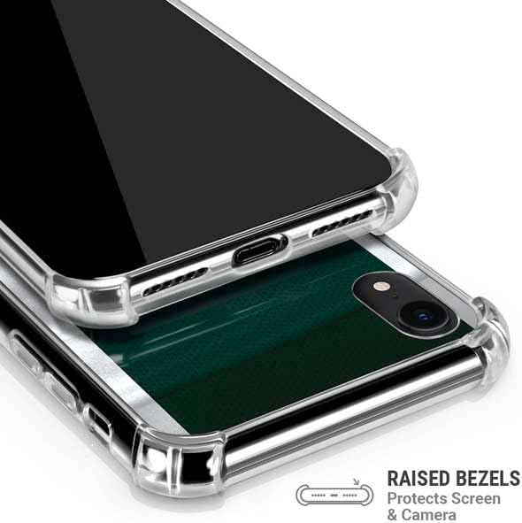 Skinit Clear Phone Case Compatible with iPhone XR - Officially Licensed Michigan State University Away Grey Jersey Design