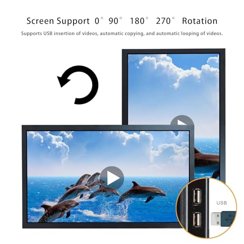 Image of VSDISPLAY 18.5'' Advertising LCD Monitor 1920x1080 USB Auto Copy Autoplay | for Supermarket Store Exhibition Extra Display