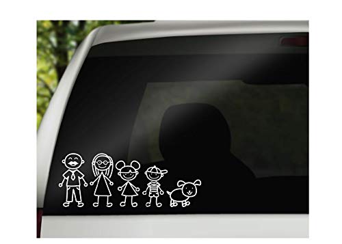 Create Your Own Stick Family Vinyl Decal - 64 Characters, 2.0-4.5 Inches Tall, White Decal For Cars, Laptops, Water Bottles - View #8
