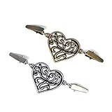 Vintage Cardigan Clip Vintage Pfirsich Herz Pullover Clip Cardigan Korsett Kragen Kragenzubehör