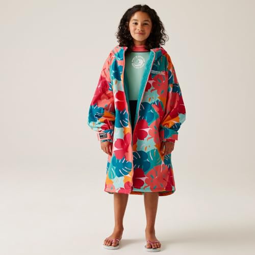 Kids Spirit Of Adventure Changing Robe - Tropical Leaf Print - 9-13 Yrs2