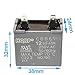 HQRP 12uf Refrigerator Capacitor Compatible with Hotpoint WR55X20800 WR62X79 JSU21X126 WR55X24064 PS305006 Replacement UL Listed